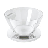 Metaltex Kitchen Helpers Pesa Digital Kitchen Scale + Bowl 2.5L White