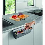 Metaltex clean tex countertop waste bin 35x16x13 cm gray