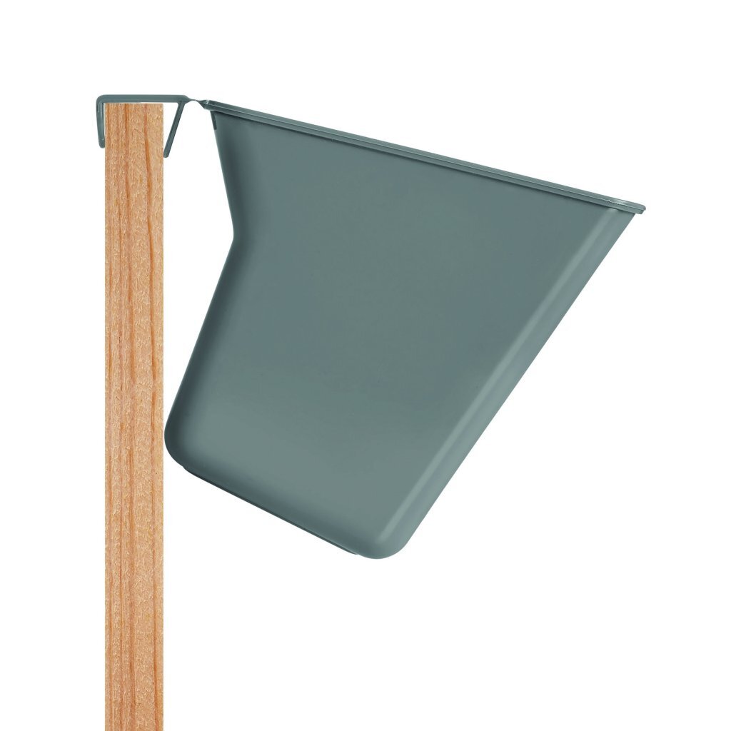 Metaltex clean tex countertop waste bin 35x16x13 cm gray