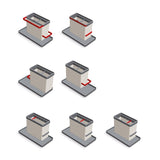 Metaltex Kitchen Helpers Organizowanie Tex Organizer 24x13x14 cm szary