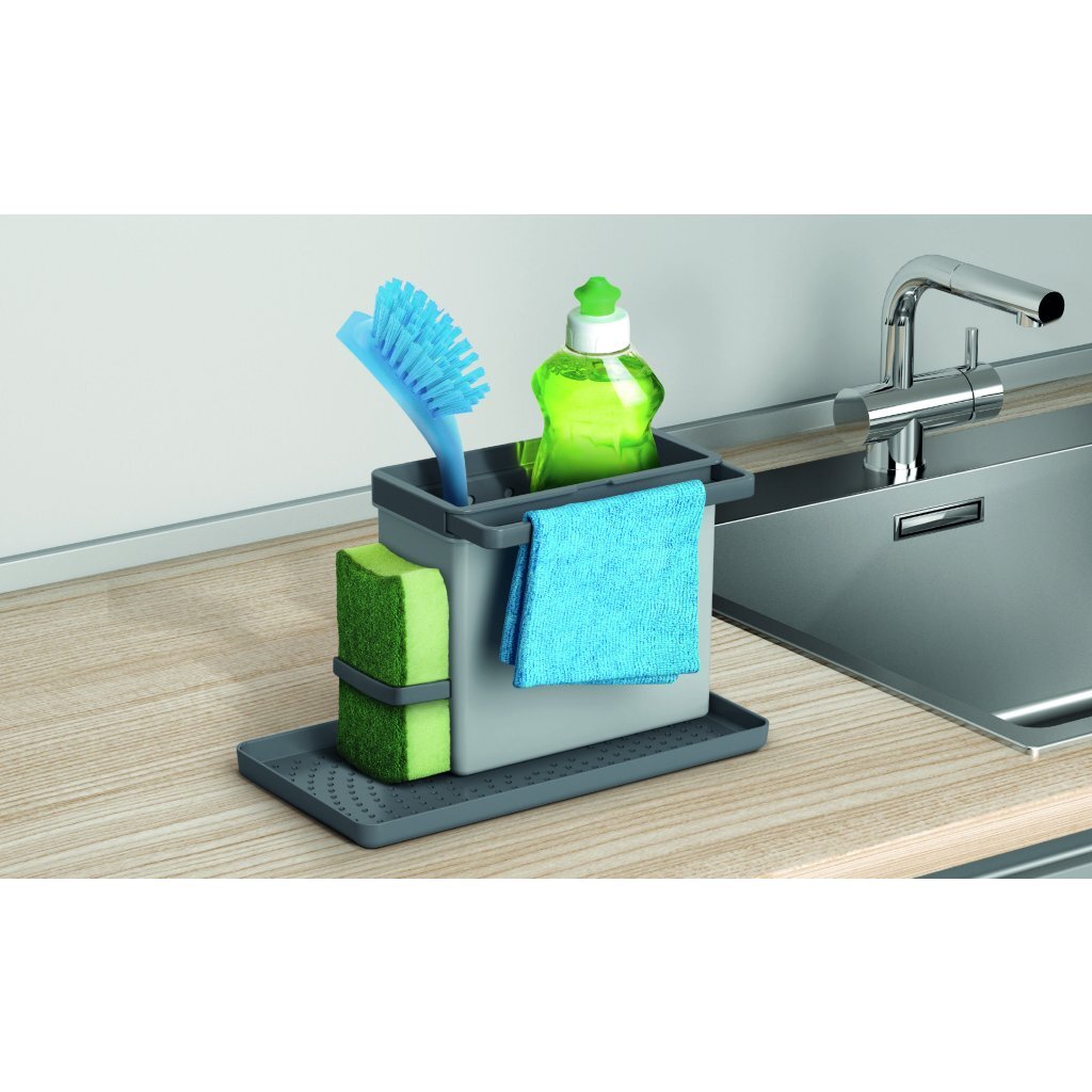 Metaltex Kitchen Helpers Tidy Tex Sink Organizer 24x13x14 cm Gray