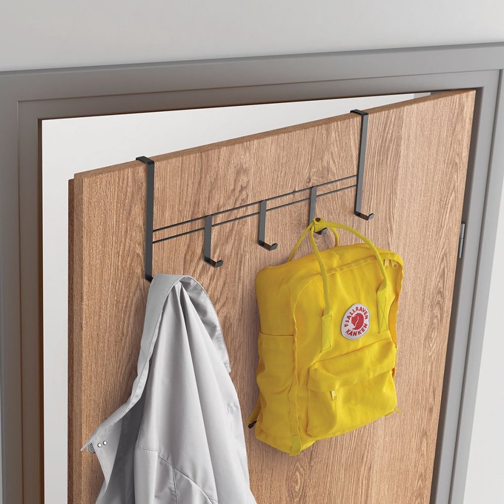 MetalTex Doorkapstok 38x15x4.5 cm nero