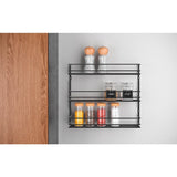 Metaltex Pepito Herb Rack 3 etasjer 36x32x8 cm svart