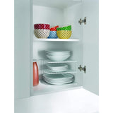 Metaltex silos space plate rack 2 floors 25x25x19 cm white