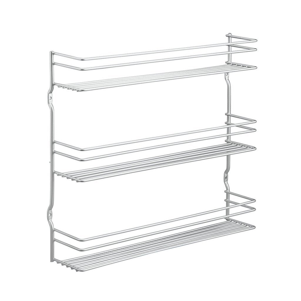 Metaltex space saver smart kitchen pepito spice rack 3 levels 36x32x8 cm silver