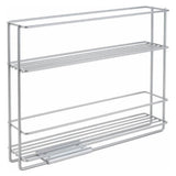 Metaltex Space Space Smart Smart Kichen verlängertem Gewierz Rack 6x2x22 cm sëlwer