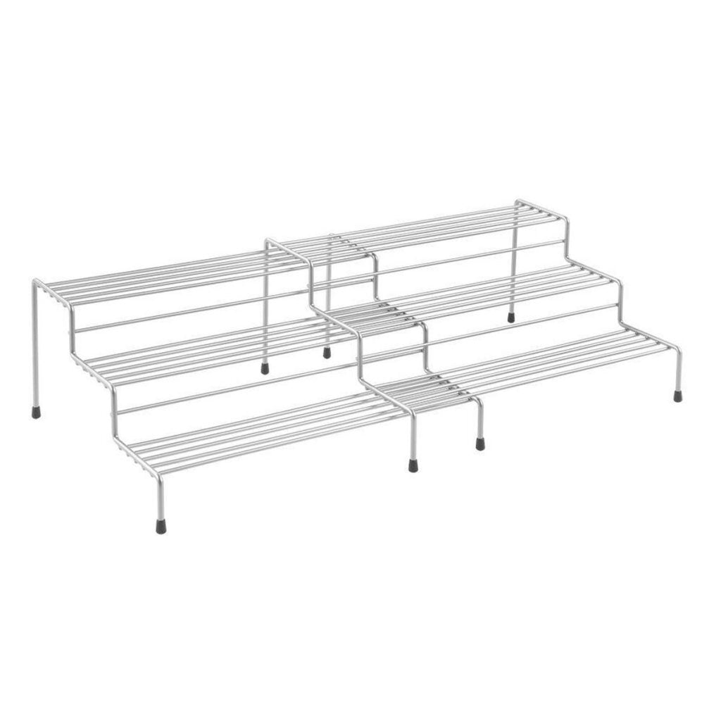 Mantelx Smart Kichen 2-Deel Rutsch Rack Rack 28 55x23x1 cm Sëlwer
