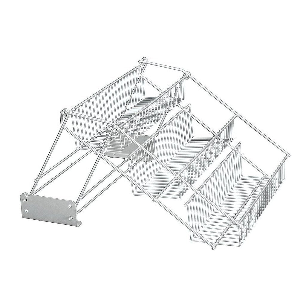 Metaltex Up and down rack 33x28x22 cm silver