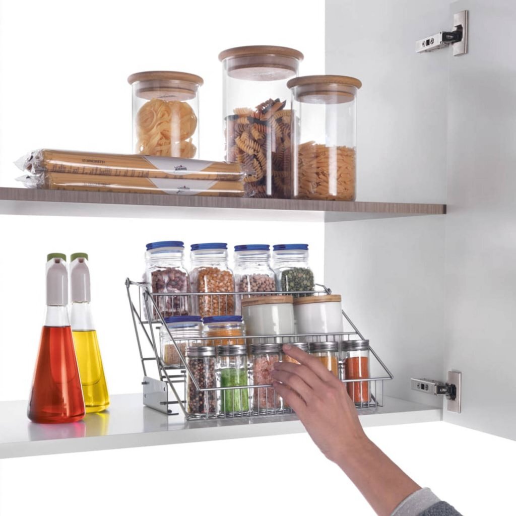 Metaltex Up and down rack 33x28x22 cm silver