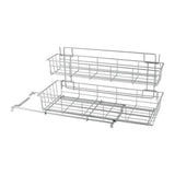METALTEX Extendable storage rack 20x58x28 cm silver