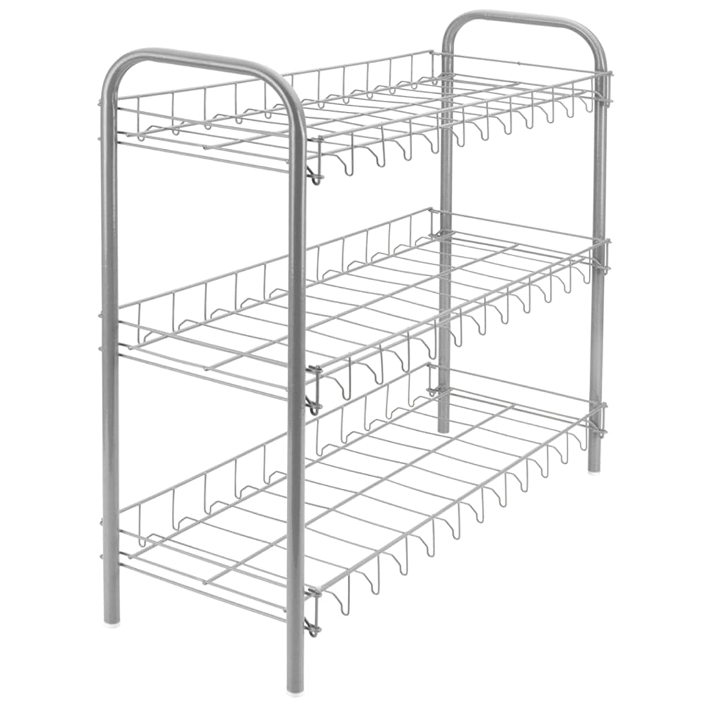 Metallex Schong Rack 3-Layer Schong 3 Sëlwer Gray