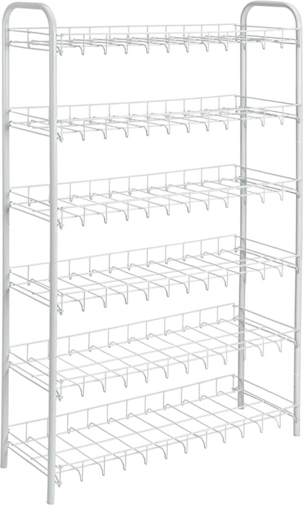 Metaltex Tomado Shoe 6 shoe rack white 64x23x104 cm 6 floors