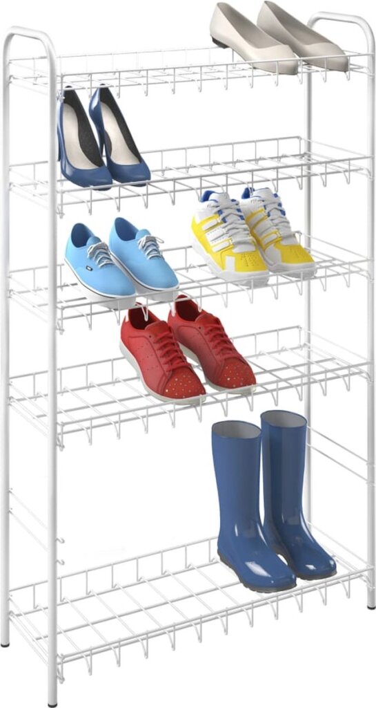 Metaltex Tomado Shoe 6 shoe rack white 64x23x104 cm 6 floors