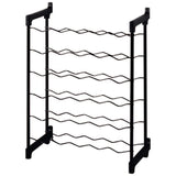 Tomado-metaltex chianti vinställ för 30 flaskor 68x50x26 cm svart