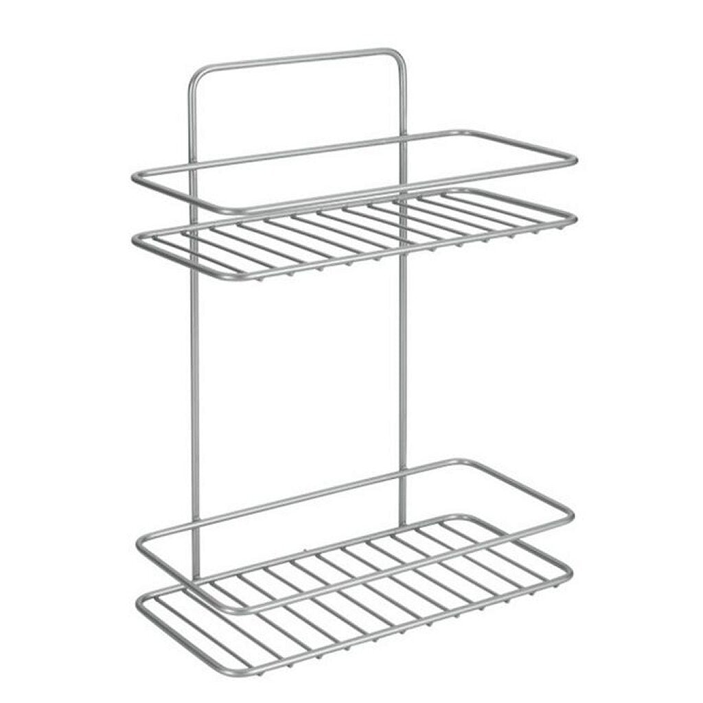 Tomado-metaltex tomado metaltex reflex bathroom rack 2 levels silver gray
