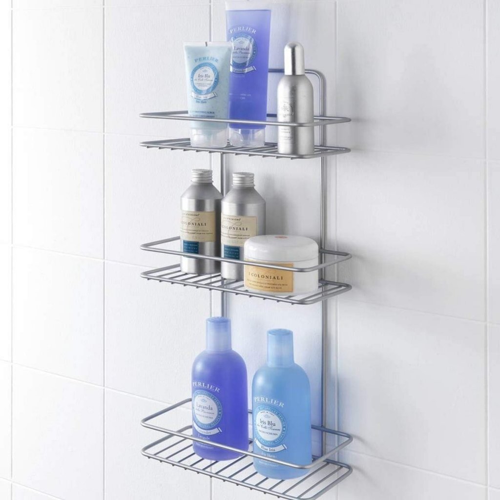 Metaltex Reflex Shower 3 pisos 23x13x57 cm de plata