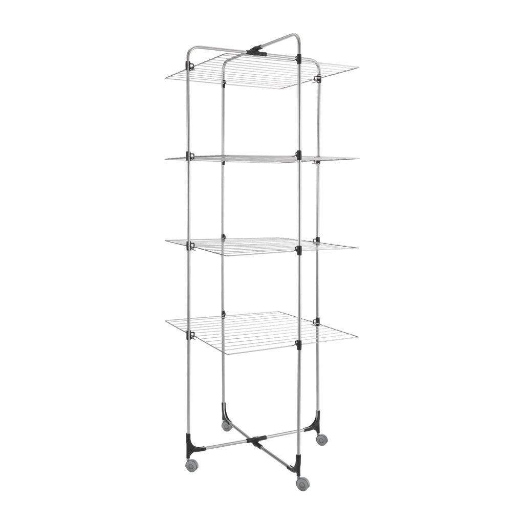 Metaltex Aliseo drying tower 40 m drying line 4 tiers 76x68x189 cm silver black