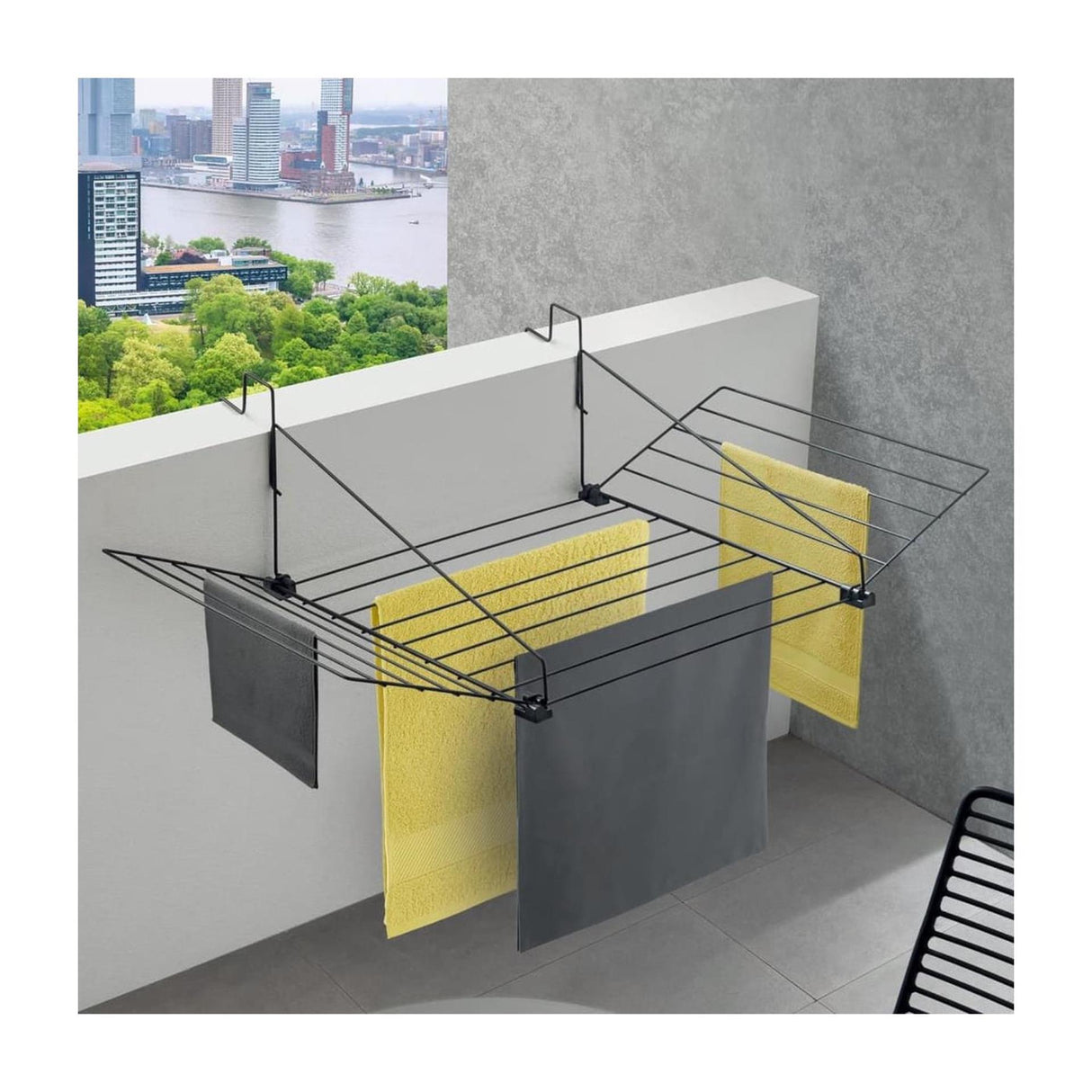 Metaltex Tomado Hangdroogrek Tilburg 12m Matt Black