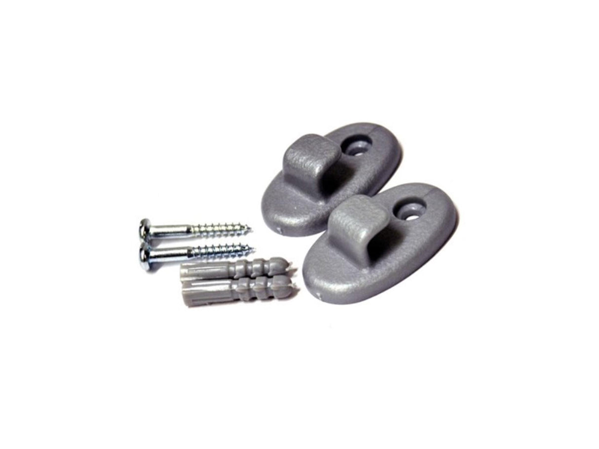 Ganci da parete Metaltex 2 pezzi grigi