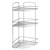 Metallex Ondo Buedzëmmer den Eck 3 Store 22x2x53 cm Sëlwer
