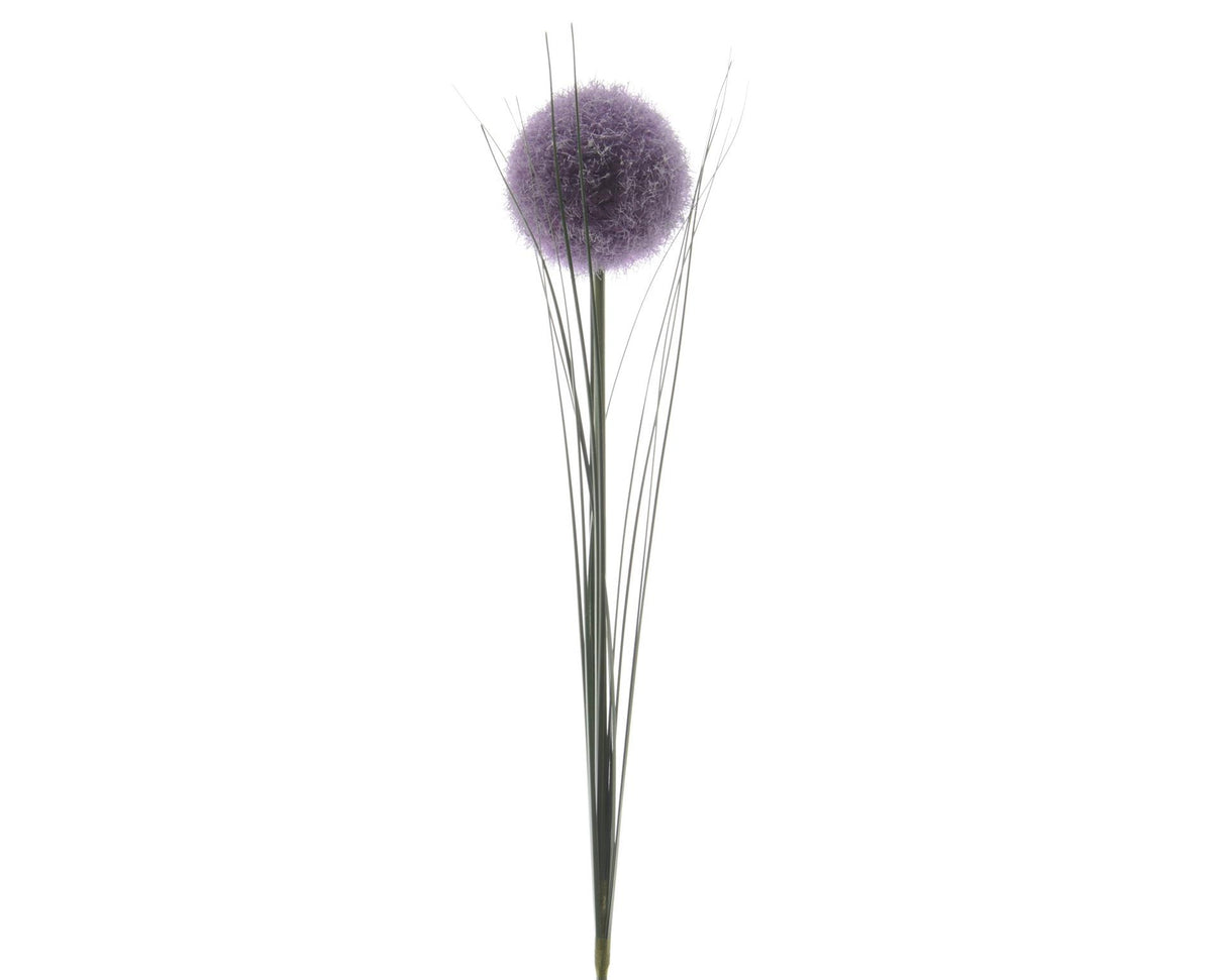 Decoris kunstbloem allium h66cm paars