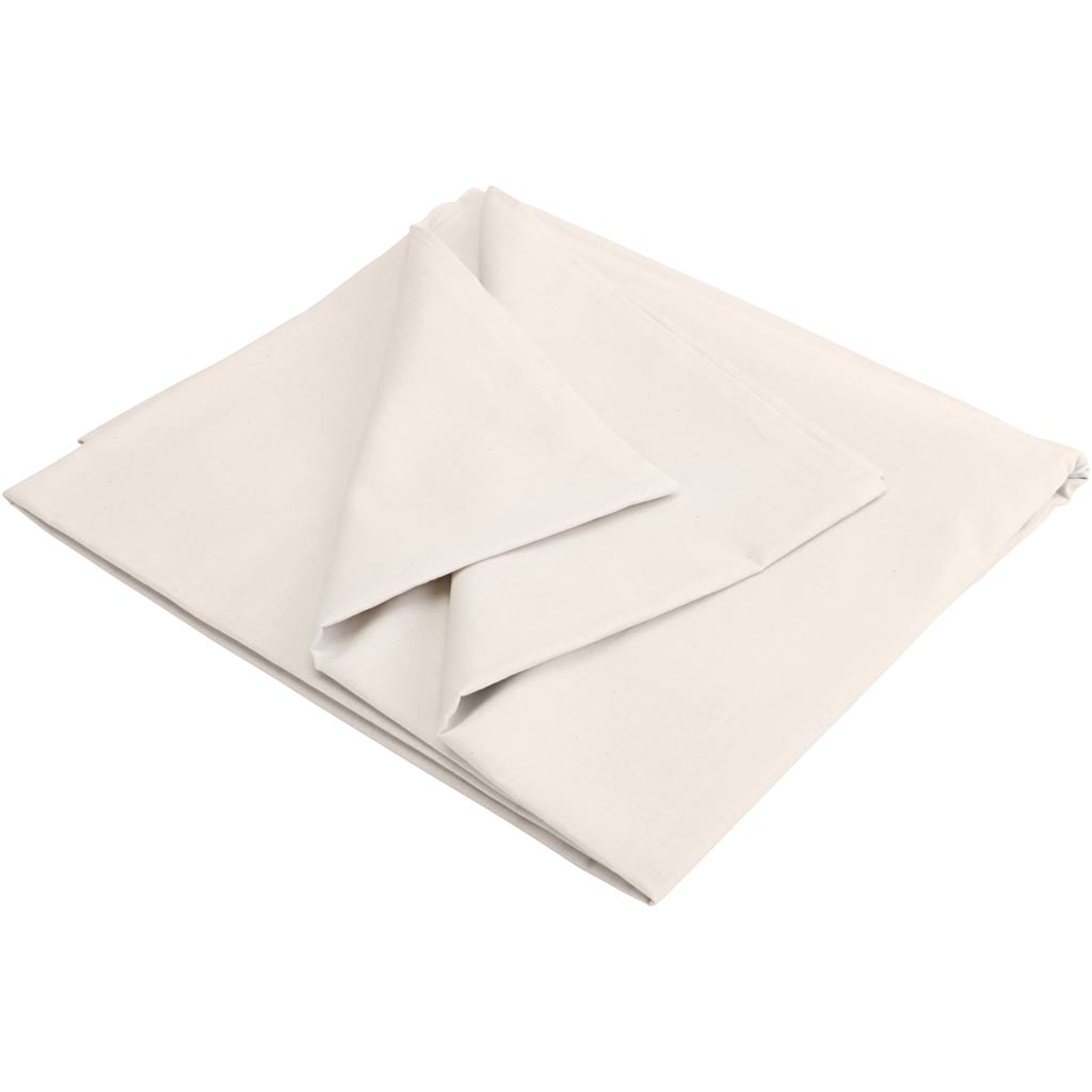 Washed cotton canvas, w: 150 cm, natural, 5 m 1 box
