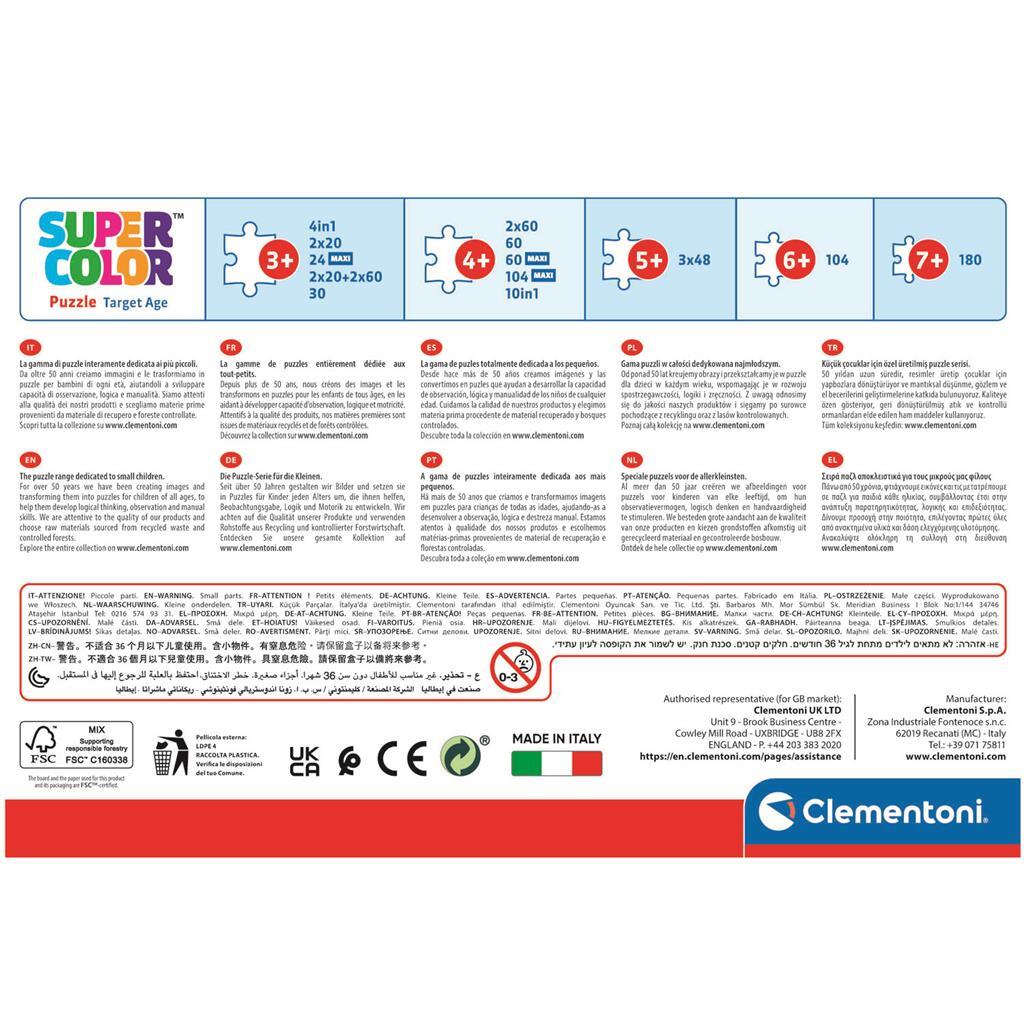 Clementoni Supercolor Puzzle Spiderman 2x60 kusů