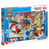 Clementoni supercolor puzzle paw patrol strip 104 pieces