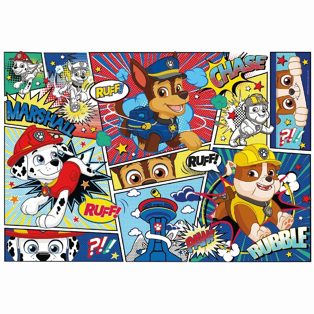 Clementoni supercolor puzzle paw patrol strip 104 pieces