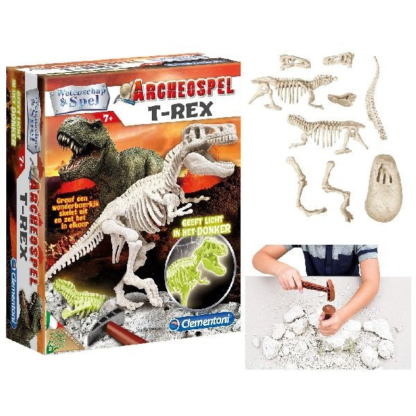 Clementoni Science Game Archeospel T-Rex fluo
