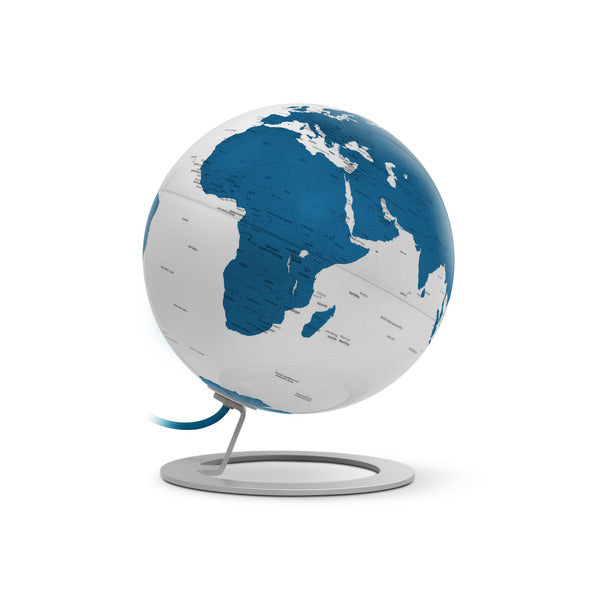 Atmosphere nr-0324igwb-gb globe iglobe light blue 25cm diameter metal chrome blue