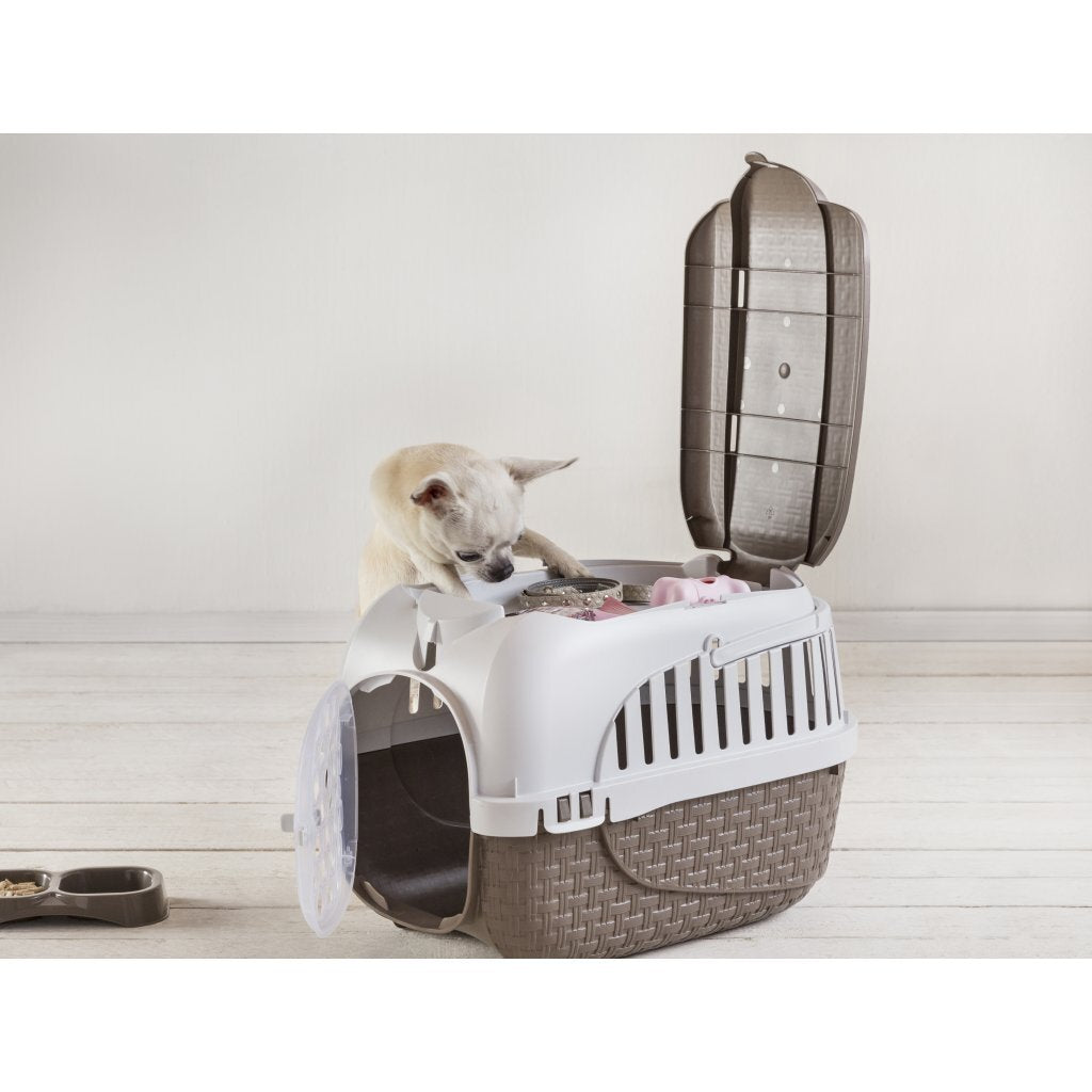 Bama Pet Transportbox 52x33x34 cm Taupe White