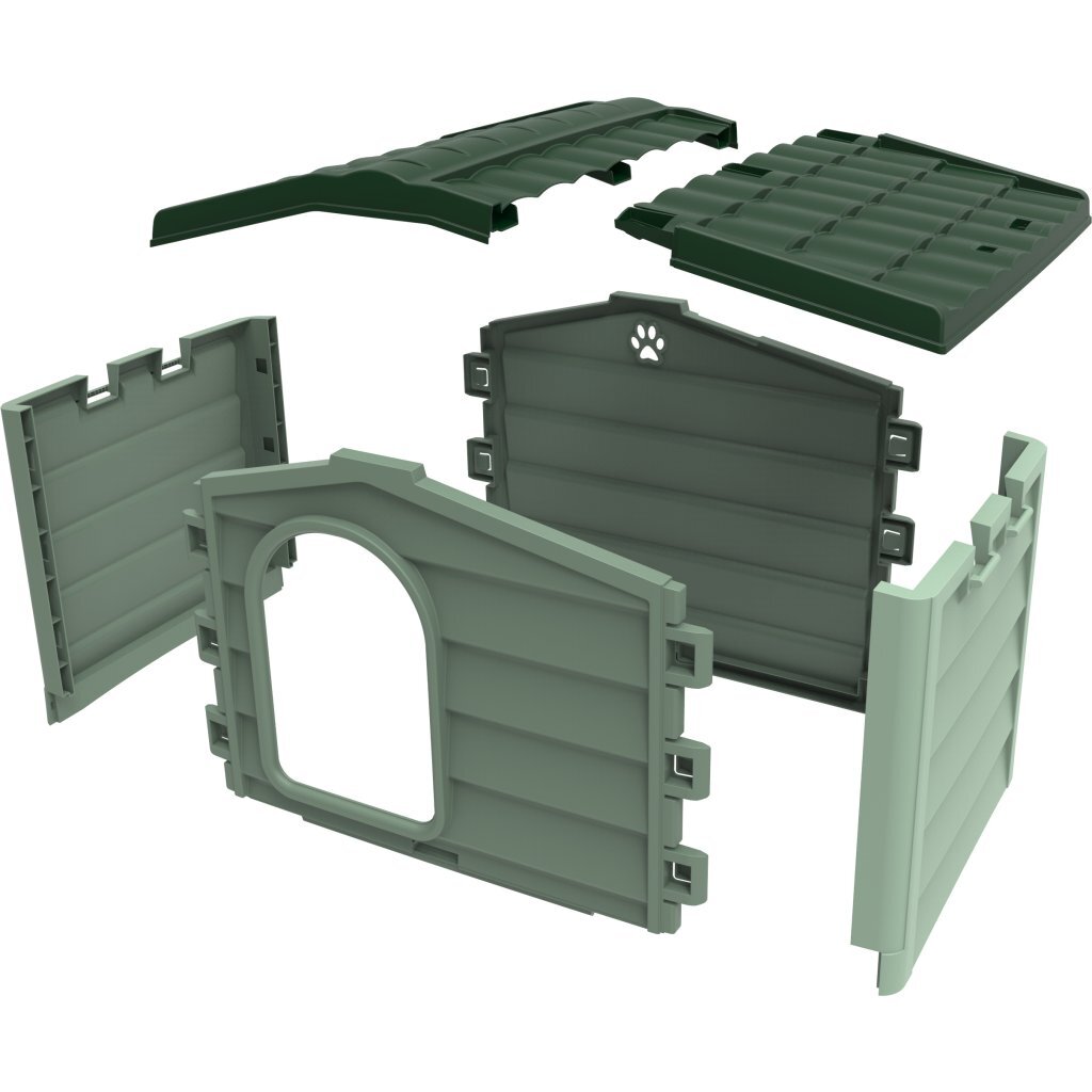 Bama Pet Cuccia dog loft 89x75x62 cm green