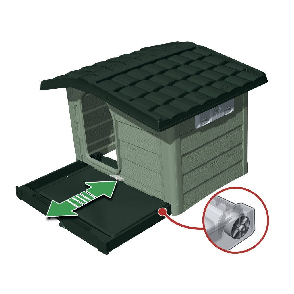 Bama Pet Cuccia dog loft 89x75x62 cm green