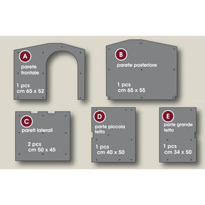 Bama pet kit insulation panels doghouse medium