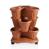 Bama Trifoglio Planter s kolami 40x51 cm terakota