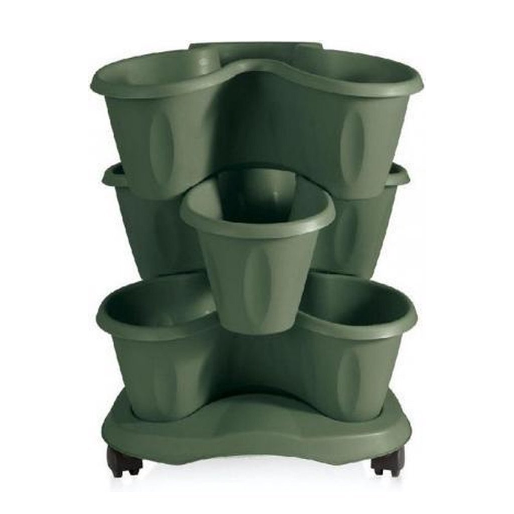 Bama Trifoglio Planter s koly 40x51 cm zelená