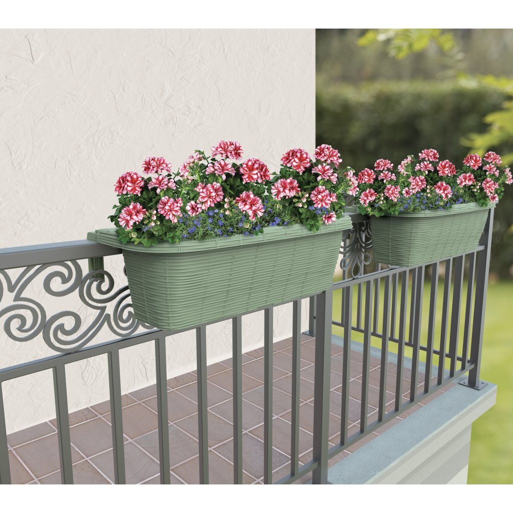 Bama Fioriadera Bloem-Balkonbak 60x20x18,5 cm Sagegroen