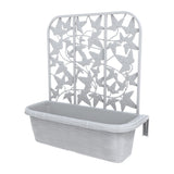 Bama Fioriera Bloem-Balkonbakken Privacy 60x22x64 cm 2 pieces white