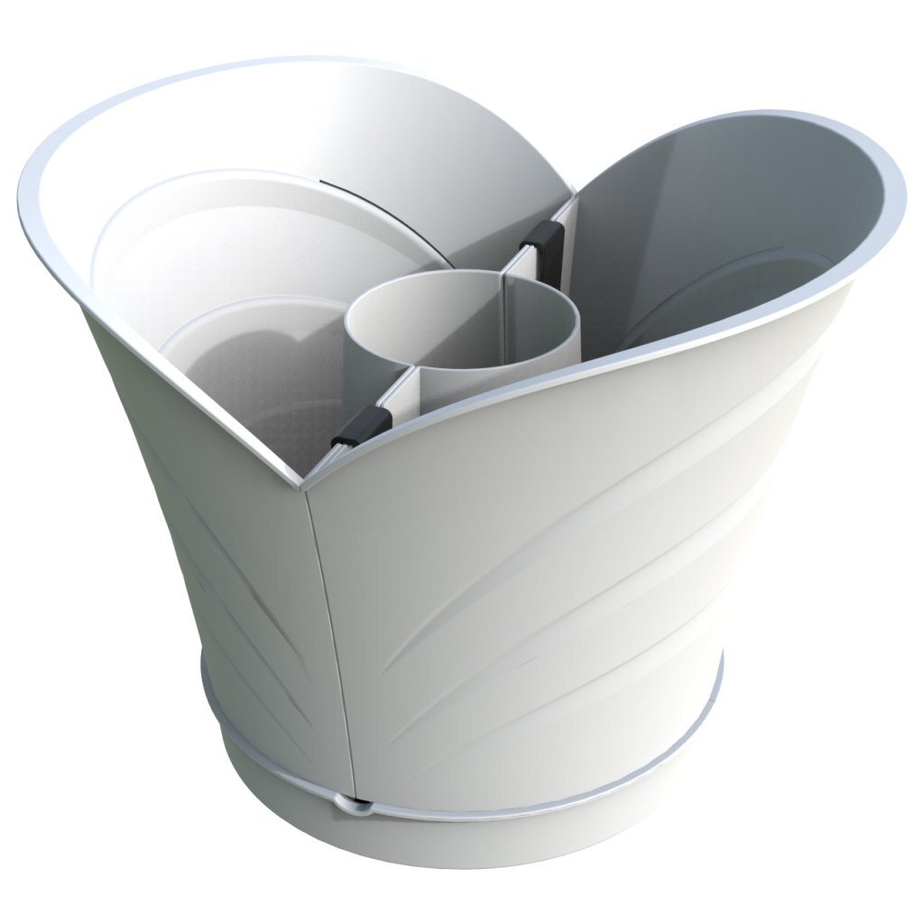 Bama Tulipano Flowerpot 5L 34,5x19x30 cm 4 kosi bele