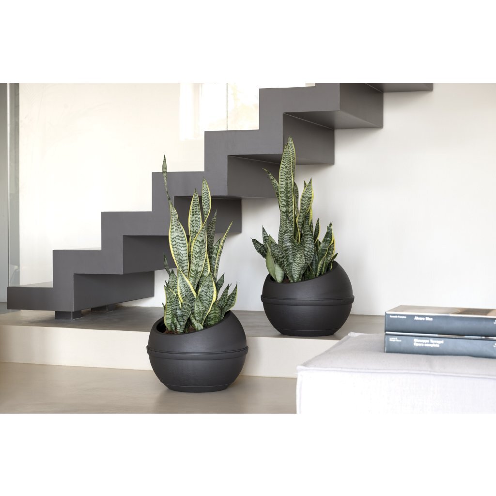 Bama sfera flower pot 23l 40.5x32 cm anthracite