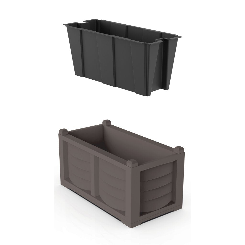 BAMA KIT Arredo Planters 80x42.5x42 cm taupe