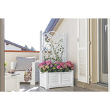 Bama Fioriera Separe flower box 80x42.5x150 cm white