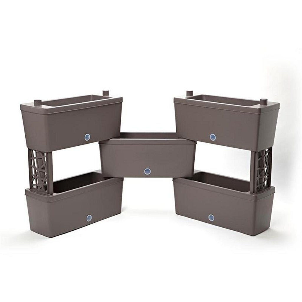 BAMA BRICK COUBERable Planters 75L 59x23x27 Cm 5 Anthracytowe elementy