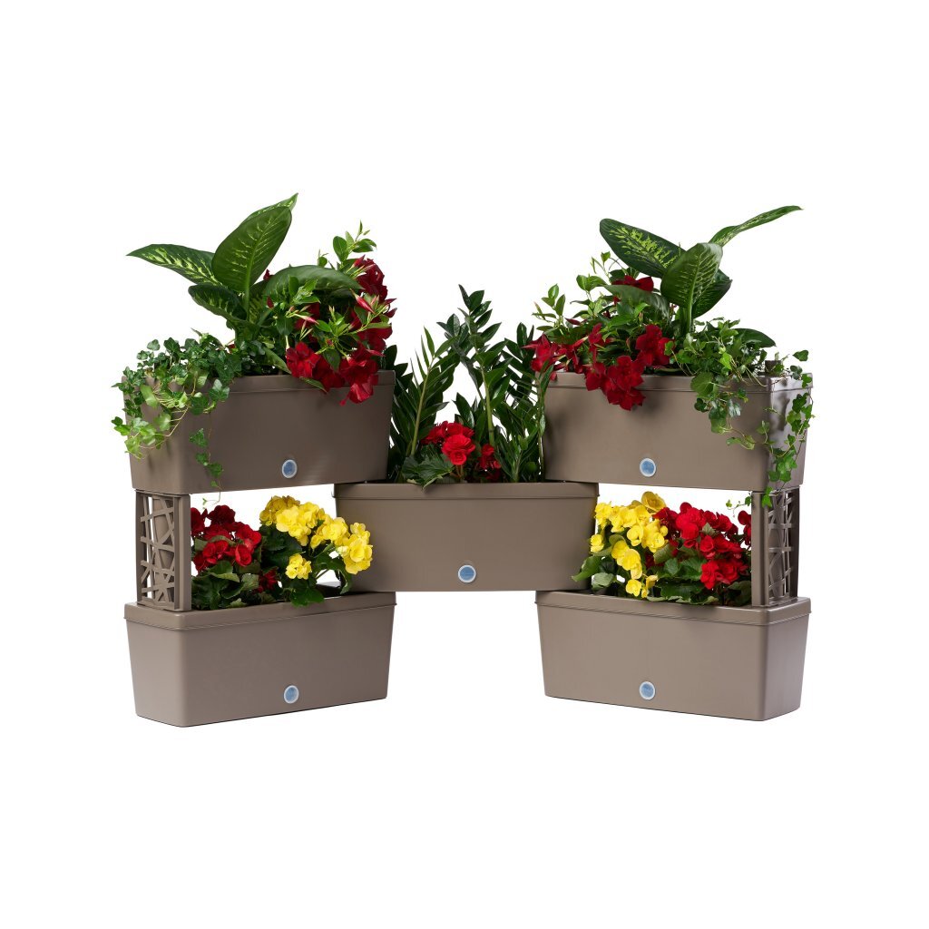 BAMA BRICK COUCBERABLE PLARTERS 75L 59x23x27 cm 5 pezzi Taupe