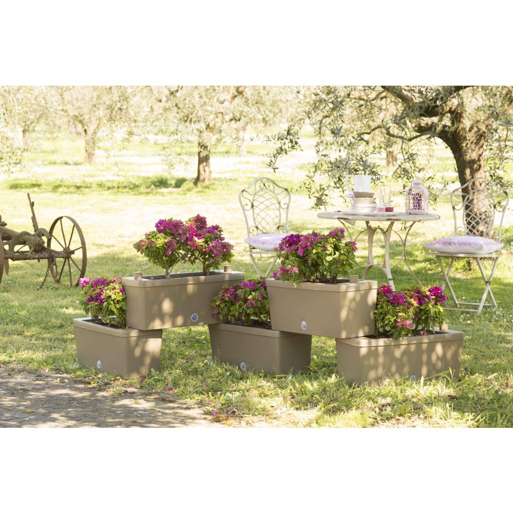 BAMA BRICK COUCBERABLE PLARTERS 75L 59x23x27 cm 5 pezzi Taupe