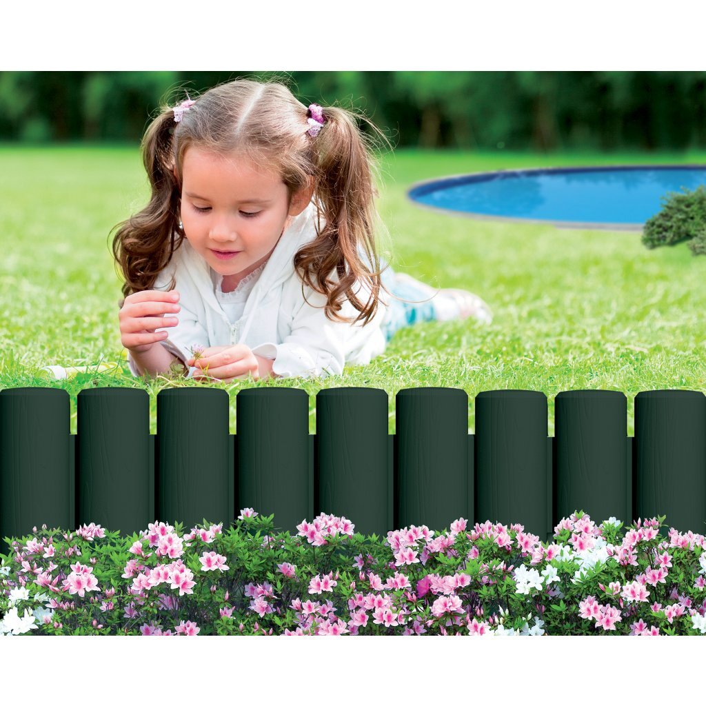 Bama Garden Modular Rand Imitation Wood 38,5x15 cm 6 kusů zelené
