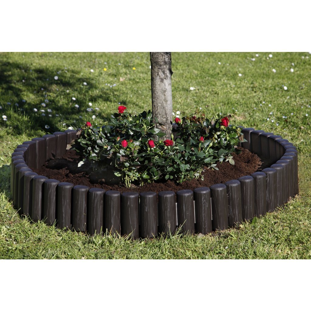 Bama Garden Modular Rand Imitation Wood 38,5x15 cm 6 kusů hnědé