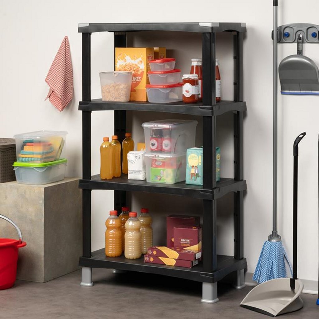 Bama Futuro Storage System 4 hylder 80x40x137 cm sort