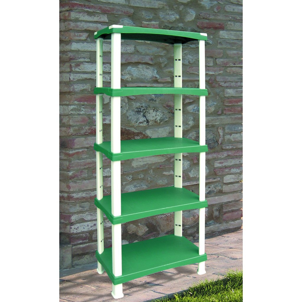 Bama Futuro shranjevalni sistem 5 polic 80x40x174 cm zelena